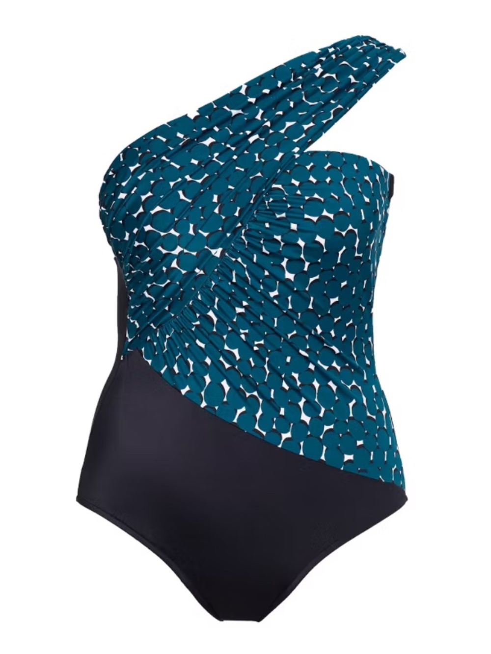 NWT MagicSuit Shadow Dot Goddess One Piece Swimsuit Teal Black Size 8 MSRP $174 - Picture 3 of 4